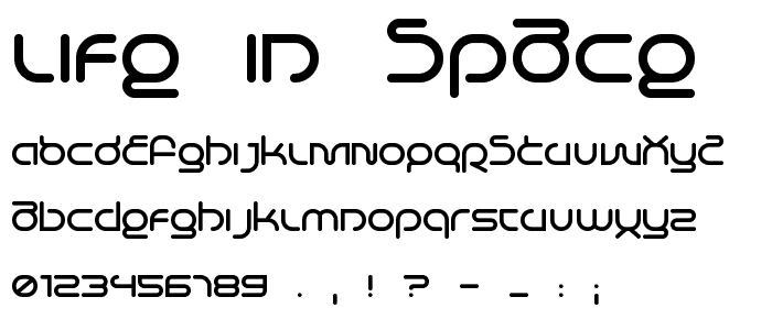 Life in Space font